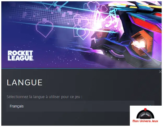 Comment mettre Rocket League en Anglais ou Français