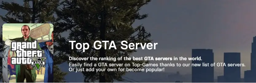 liste de serveurs sur GTA 5